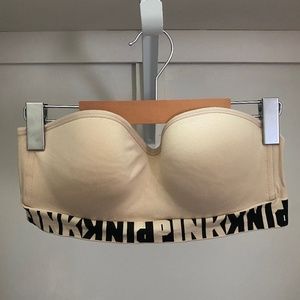 Pink by Victoria Secret Beige wireless Bra Top